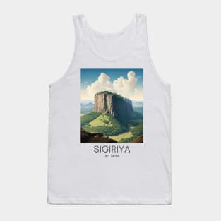 A Vintage Travel Illustration of Sigiriya - Sri Lanka Tank Top